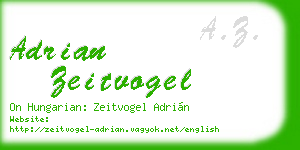 adrian zeitvogel business card